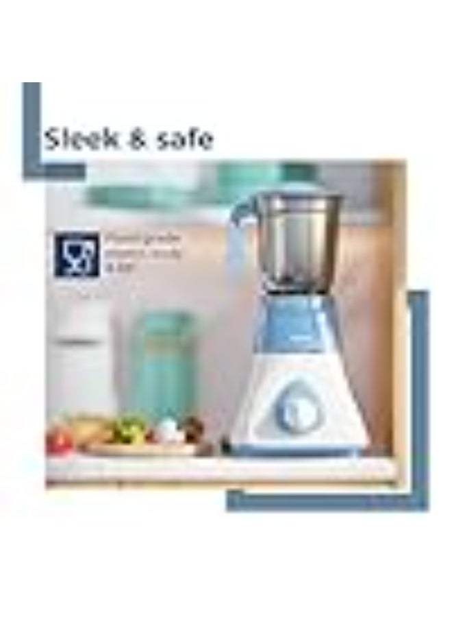 Lifelong Mixer Grinder for Kitchen | Mixer Grinder with 1 Multipurpose Jar, 3-speed Control, Overload Protection & Compact Design | ISI Certified with ABS Body & Stainless Steel Blade (Blue, LLMG11) - Image 2